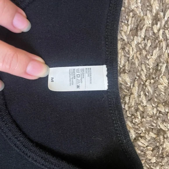 Black Graphic Women's Crop Top - Picture 7 of 7